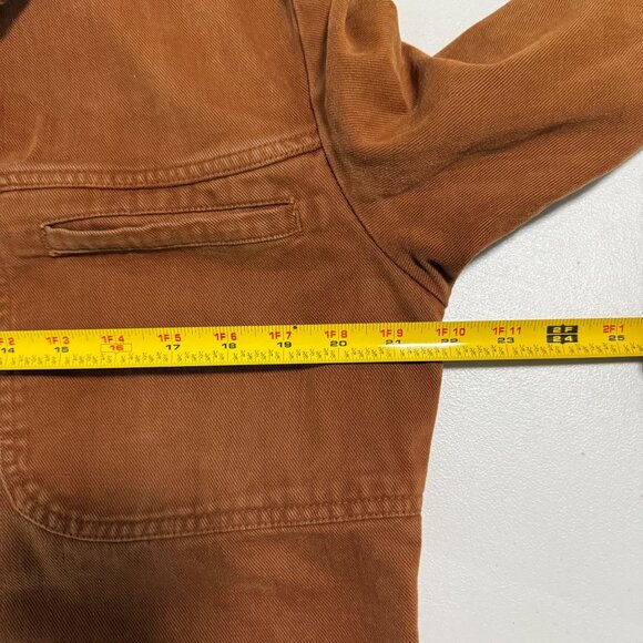 VTG Levis Rust Button Up Collared Denim Jacket Mens SEE MEASUREMENTS - Picture 7 of 8